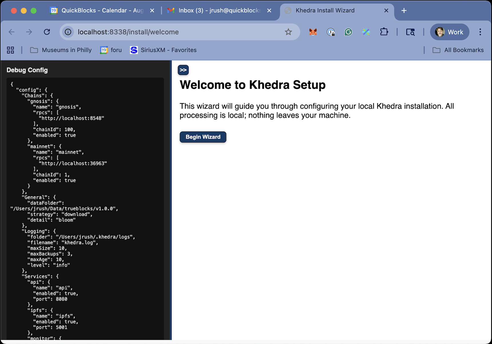Welcome Screen